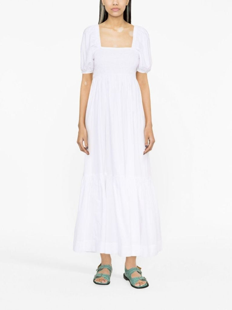 Puff-sleeve Organic Cotton Dress