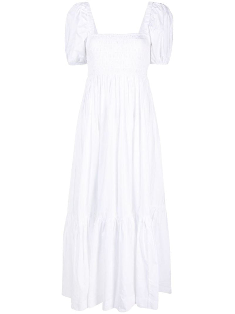 Puff-sleeve Organic Cotton Dress