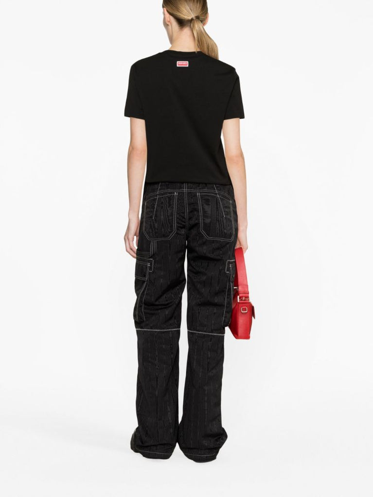 Black Boke Flower-print Cotton T-shirt