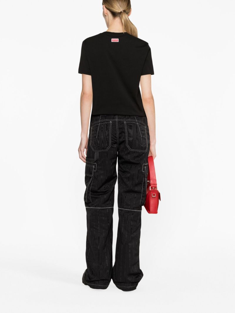 Black Boke Flower-print Cotton T-shirt