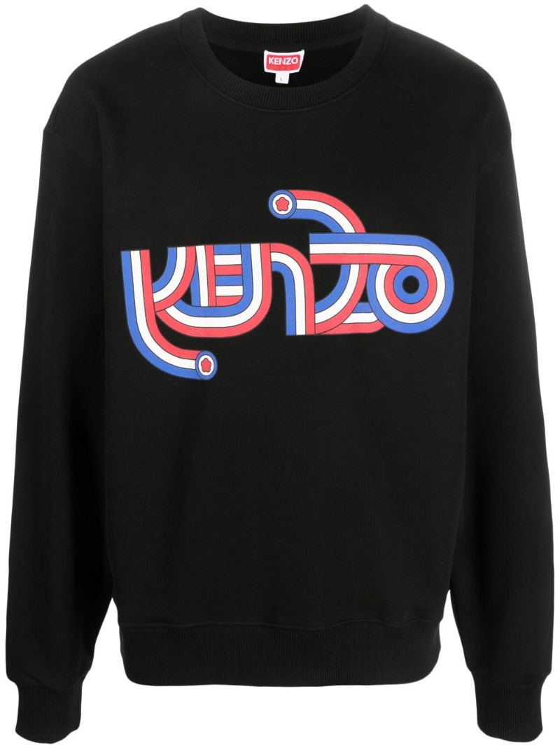 Black Logo-print Cotton Sweatshirt