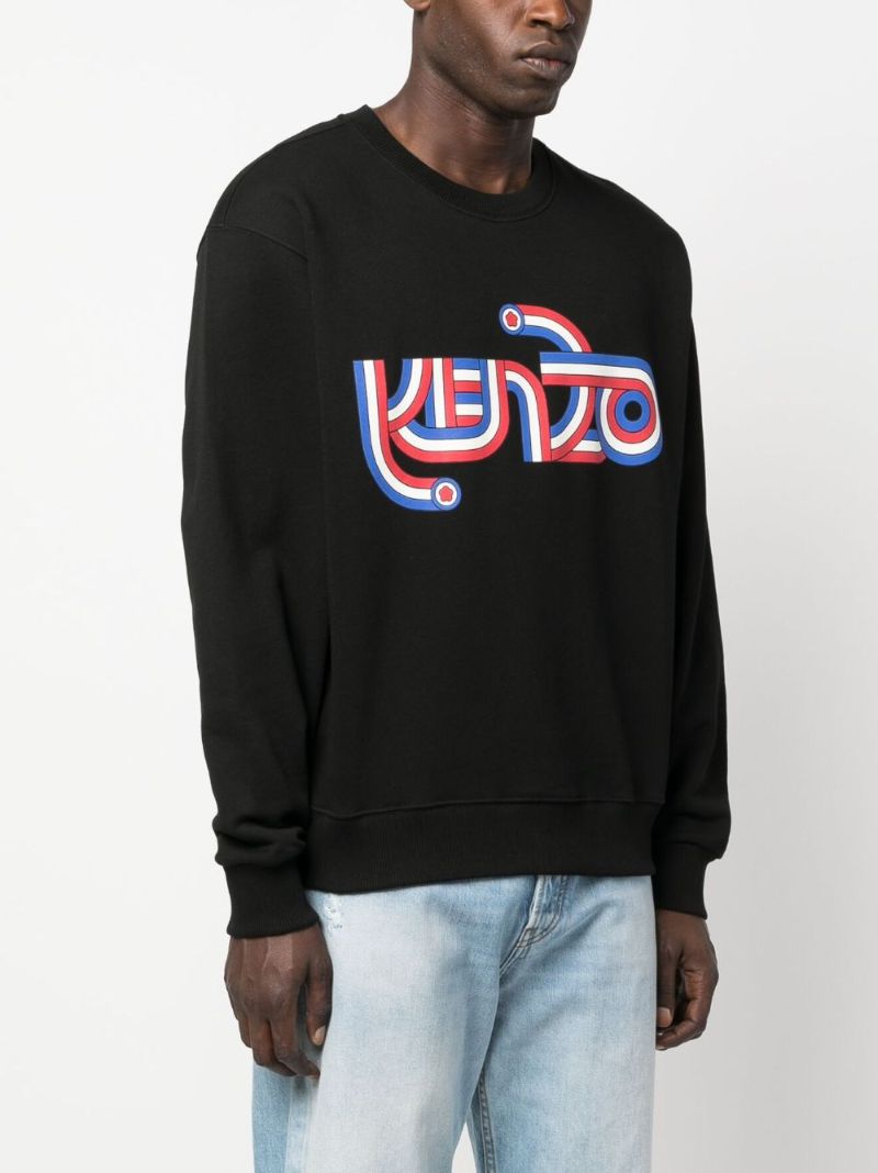Black Logo-print Cotton Sweatshirt