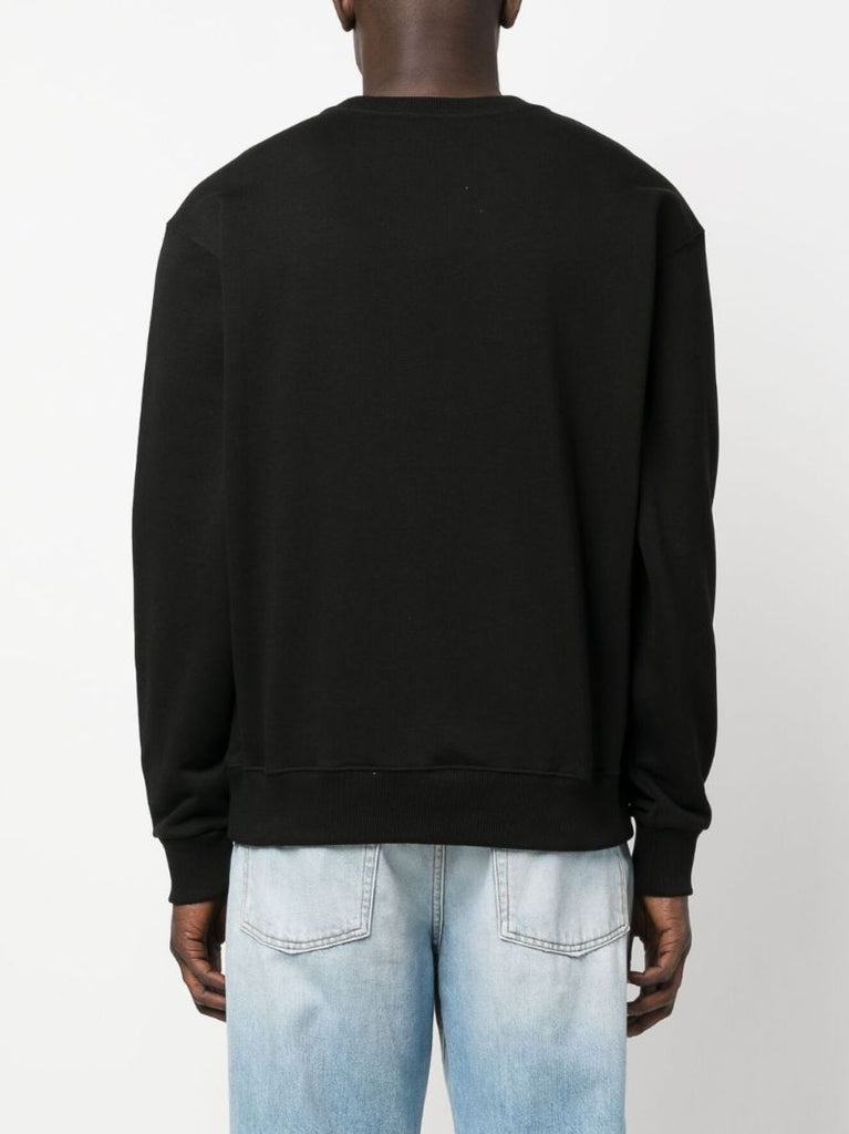 Black Logo-print Cotton Sweatshirt