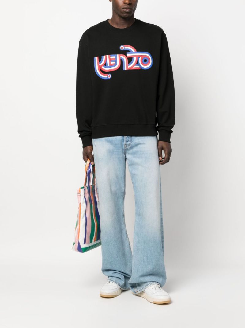 Black Logo-print Cotton Sweatshirt