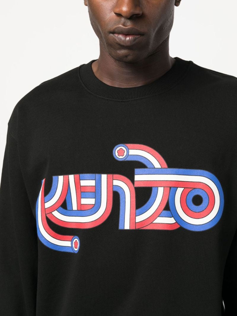 Black Logo-print Cotton Sweatshirt