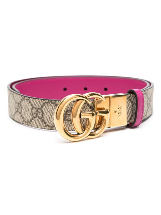 Brown Gg Marmont Reversible Belt