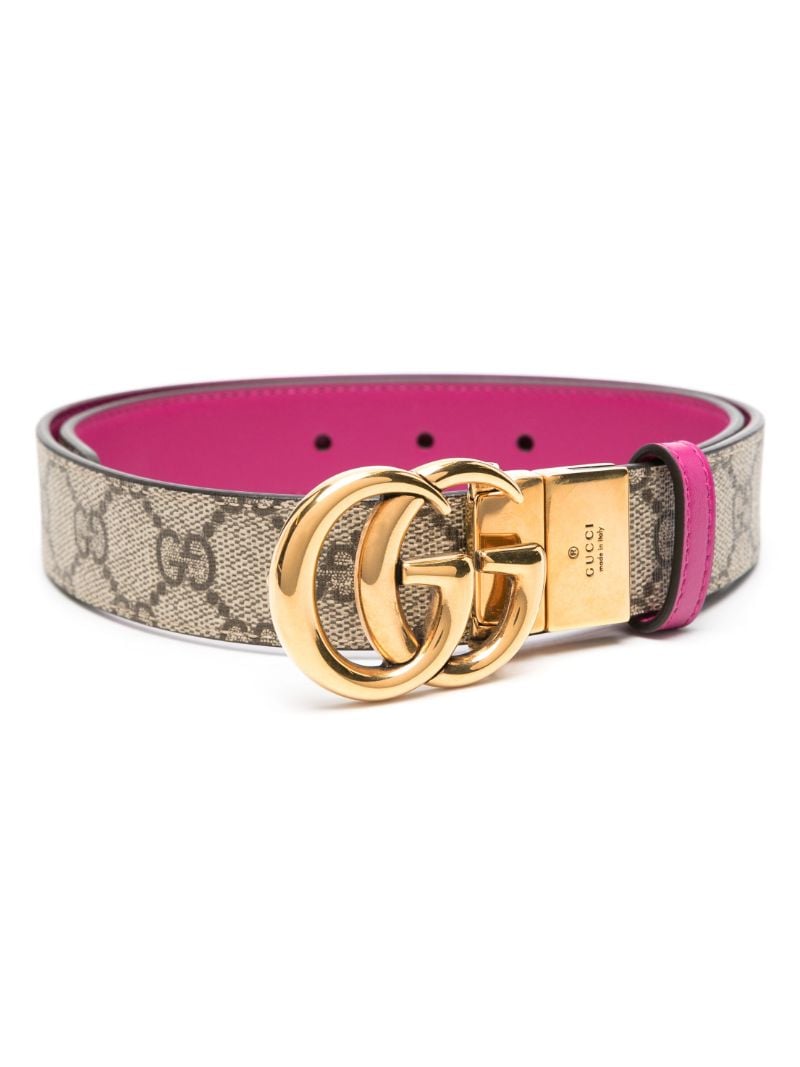 Brown Gg Marmont Reversible Belt