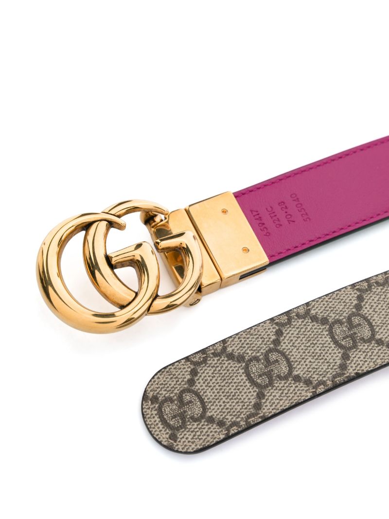 Brown Gg Marmont Reversible Belt