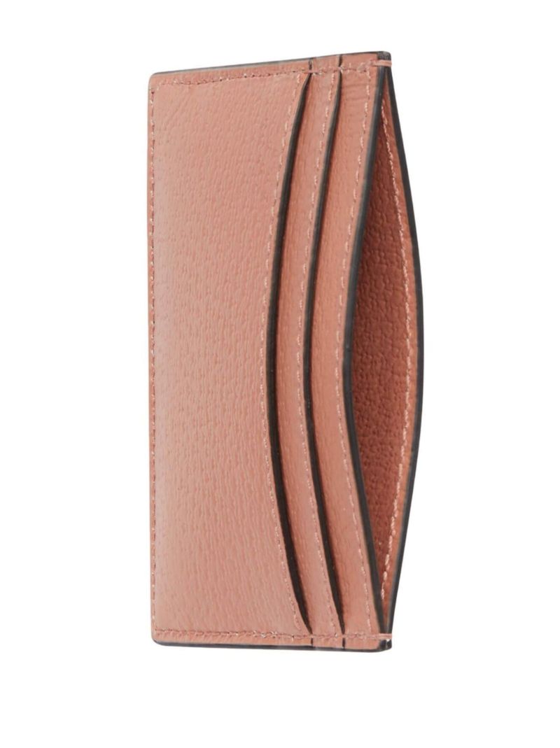 Pink Ophidia Gg Canvas Card Holder