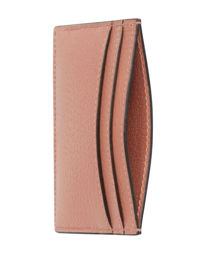 Pink Ophidia Gg Canvas Card Holder