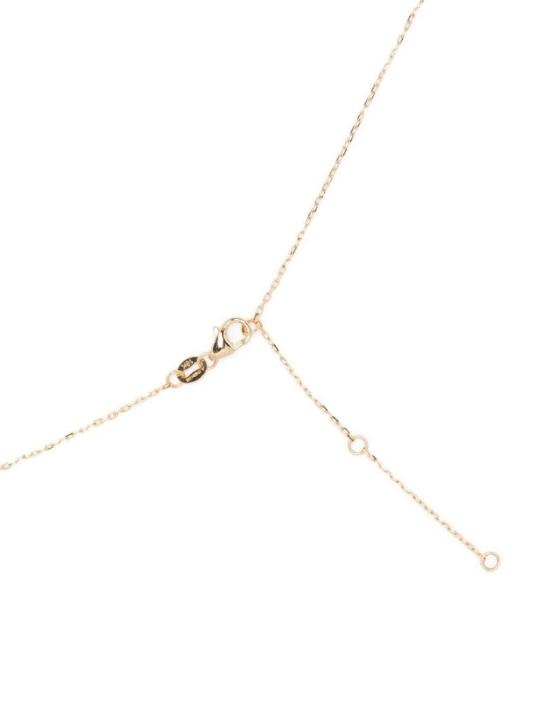 18k Yellow Gold Gemstone Heart Love Topaz Necklace