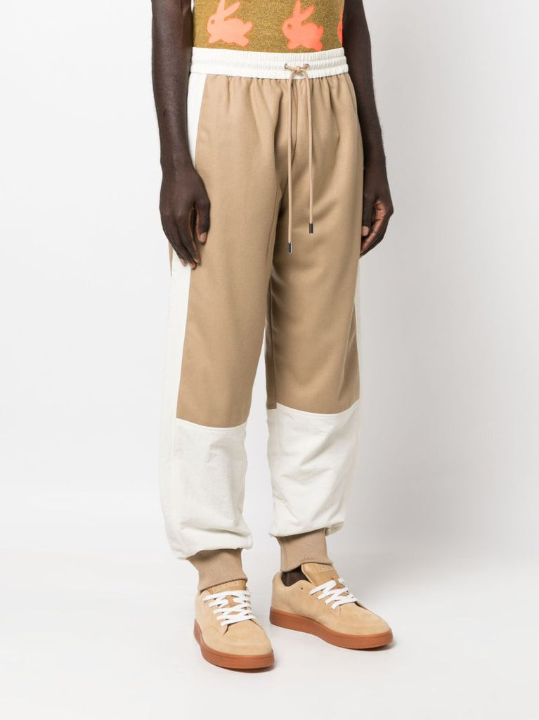 Brown Colourblock Track Pants