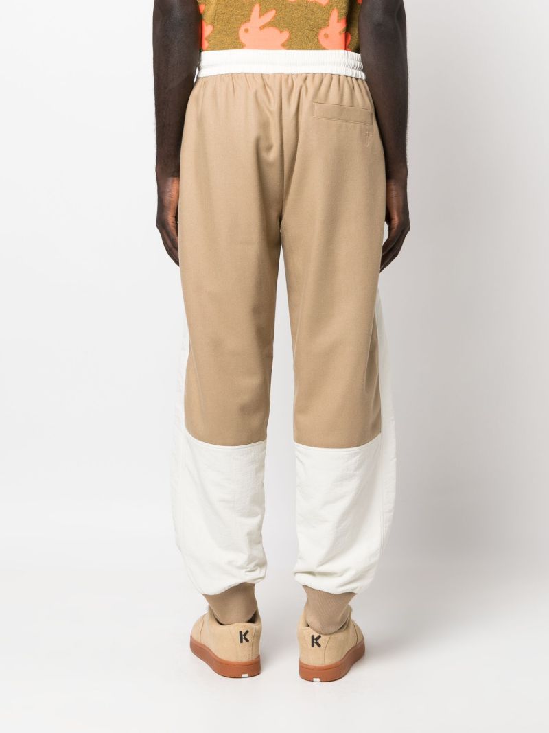 Brown Colourblock Track Pants