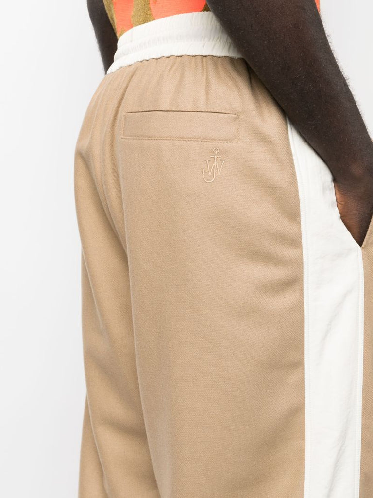 Brown Colourblock Track Pants