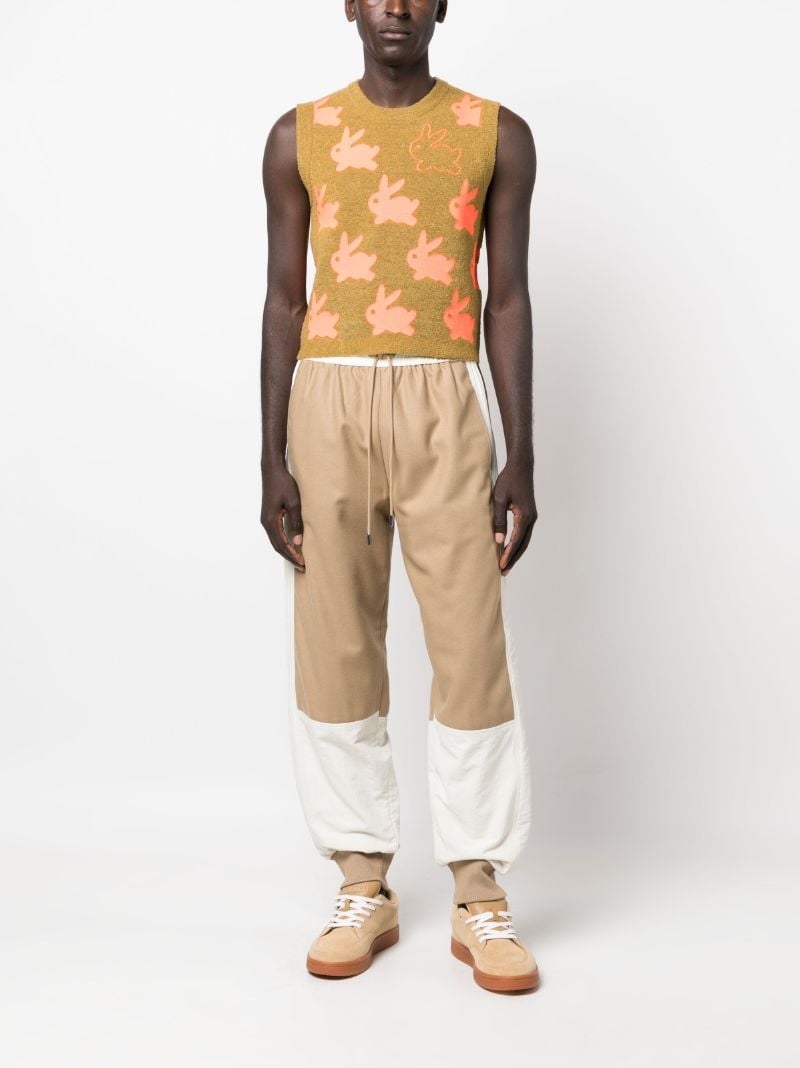 Brown Colourblock Track Pants