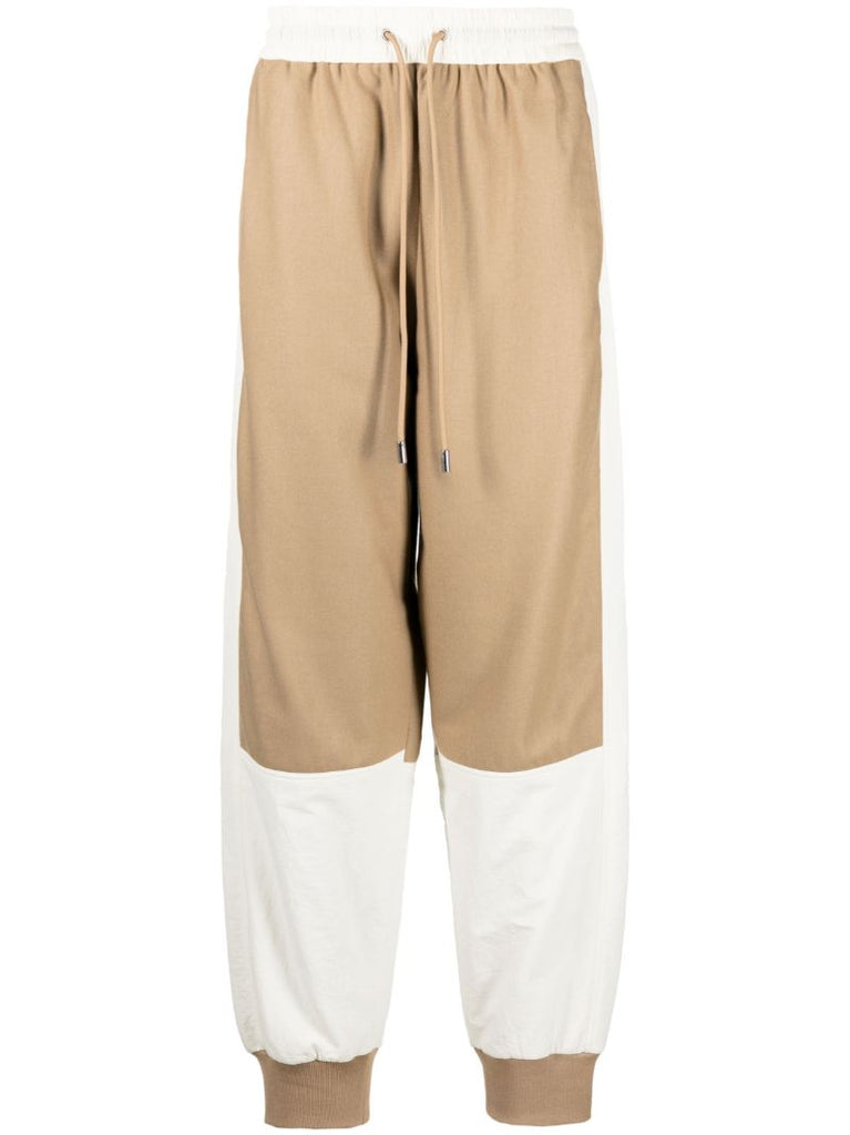 Brown Colourblock Track Pants