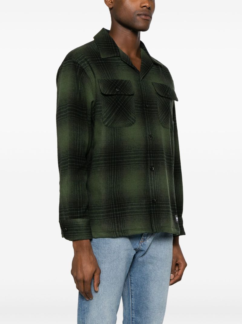 Green Checked Flannel Shirt