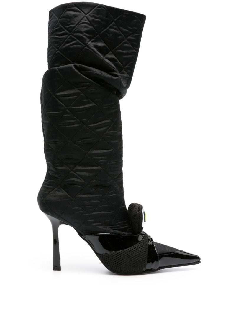 Black Tarantula 100 Knee-high Boots