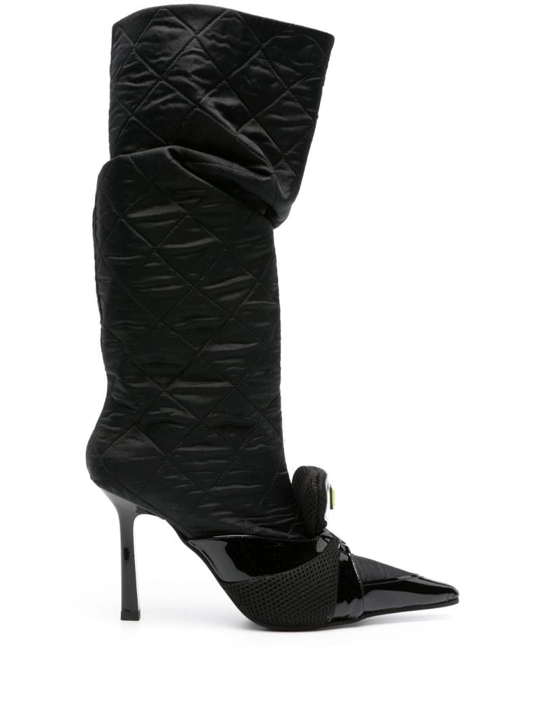 Black Tarantula 100 Knee-high Boots