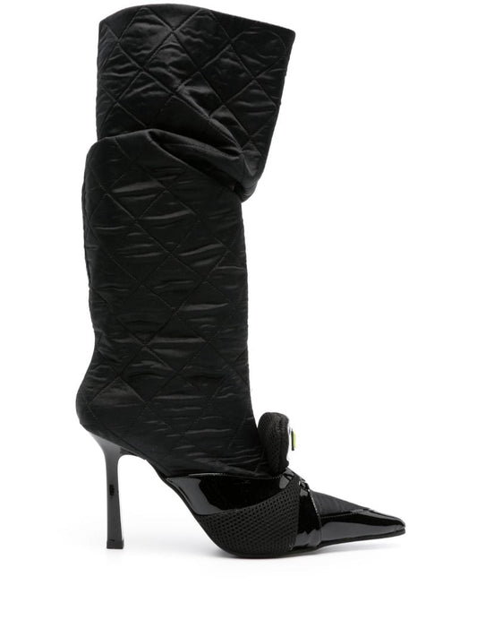 Black Tarantula 100 Knee-high Boots