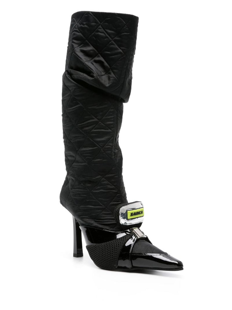 Black Tarantula 100 Knee-high Boots
