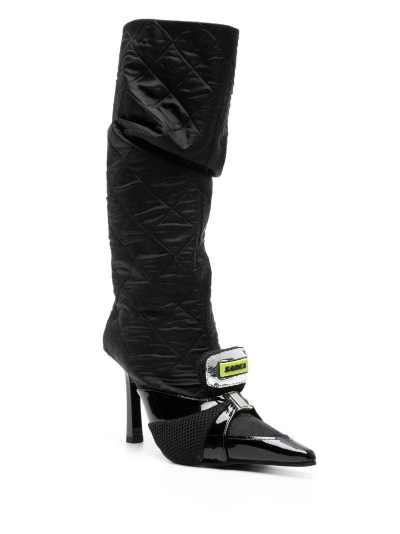 Black Tarantula 100 Knee-high Boots