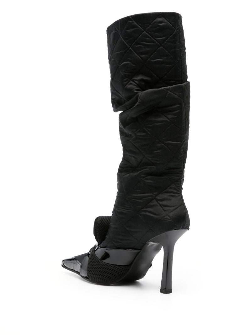 Black Tarantula 100 Knee-high Boots