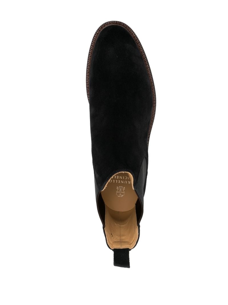 Black Leather Chelsea Boots