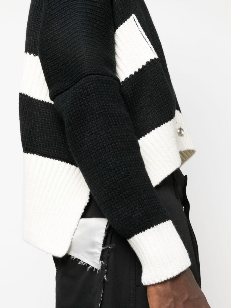Black Cropped Cardigan