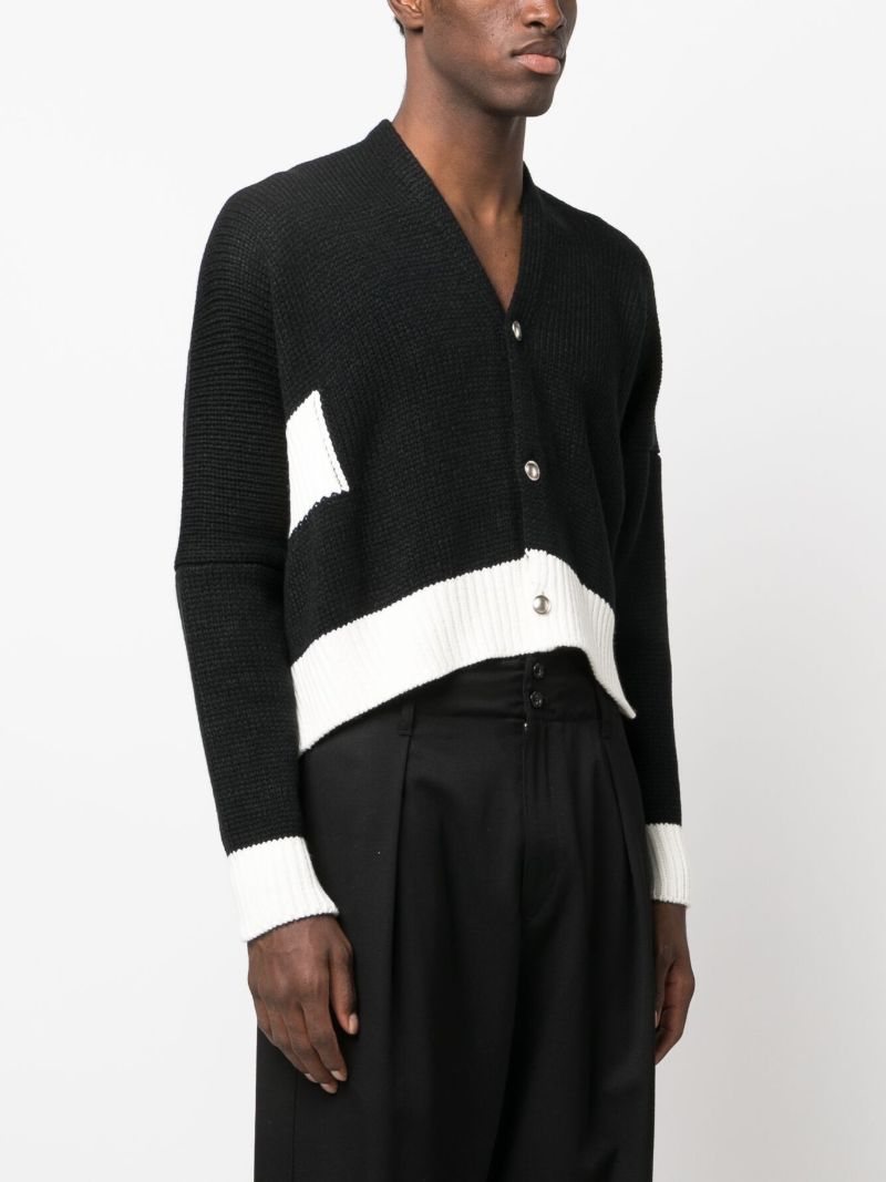 Black Cropped Cardigan