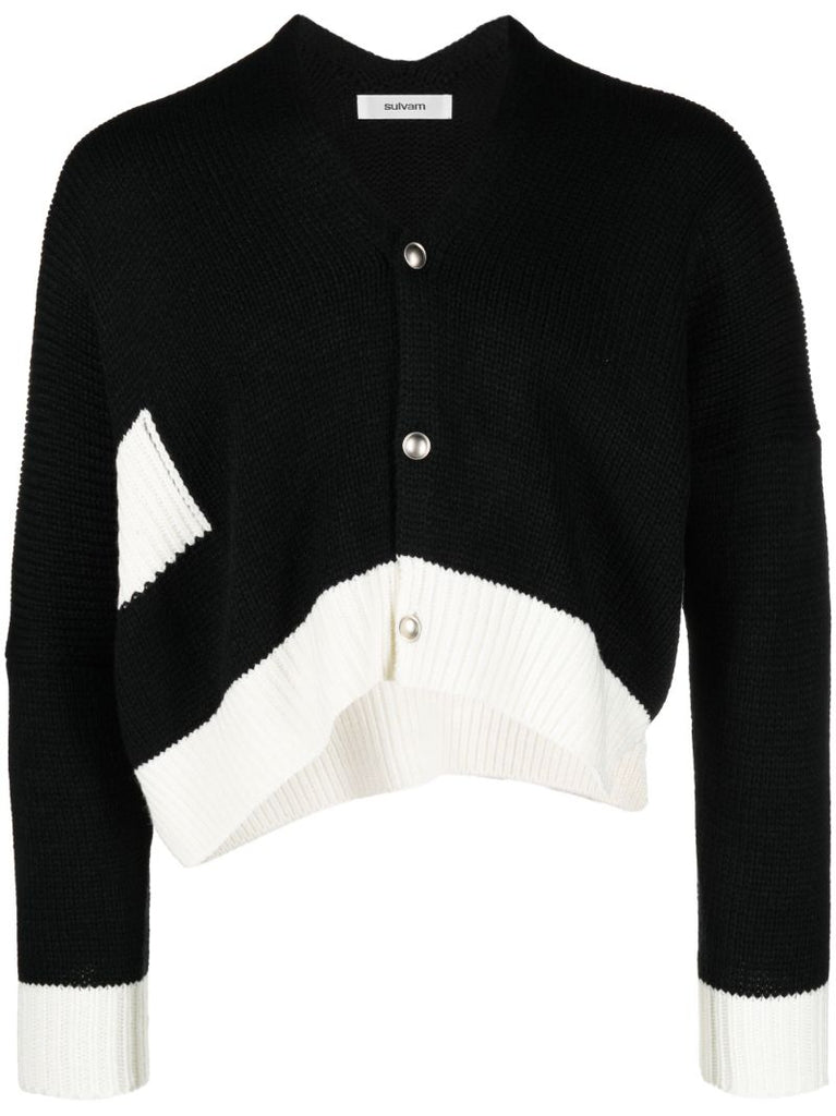 Black Cropped Cardigan