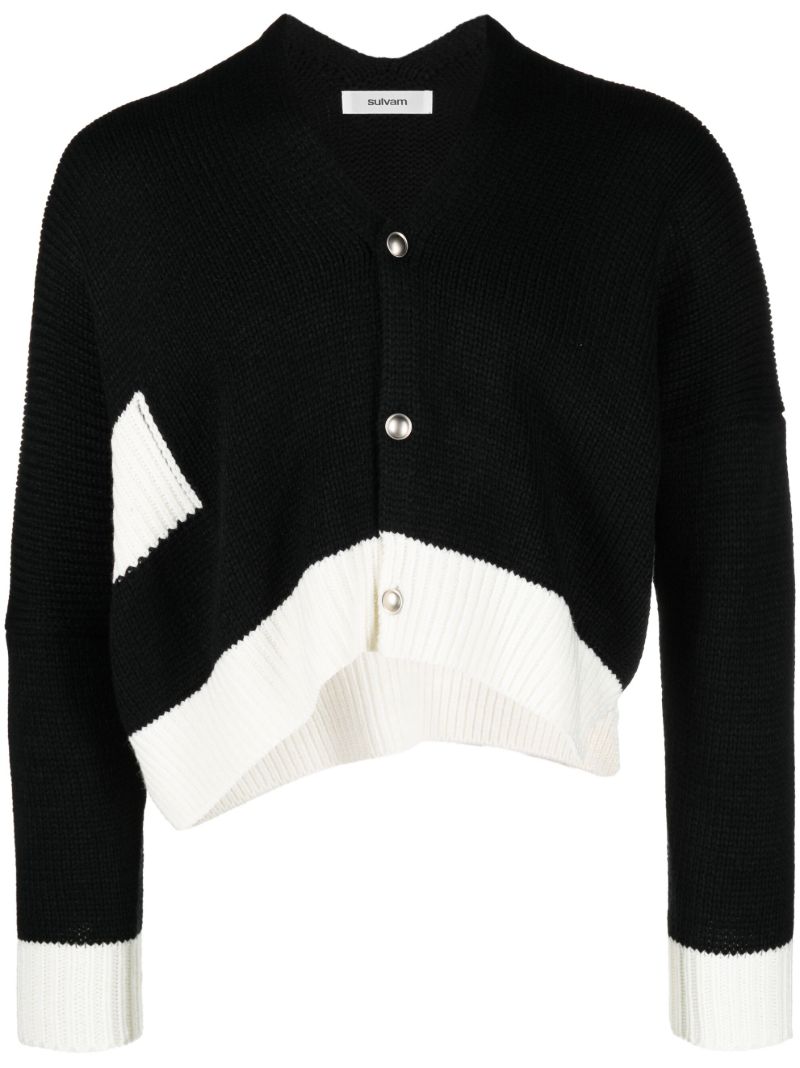 Black Cropped Cardigan