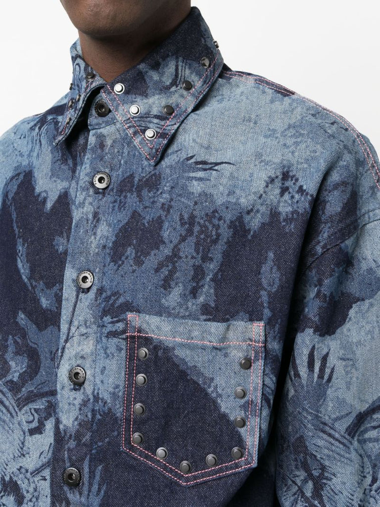 Blue Phoenix Denim Shirt