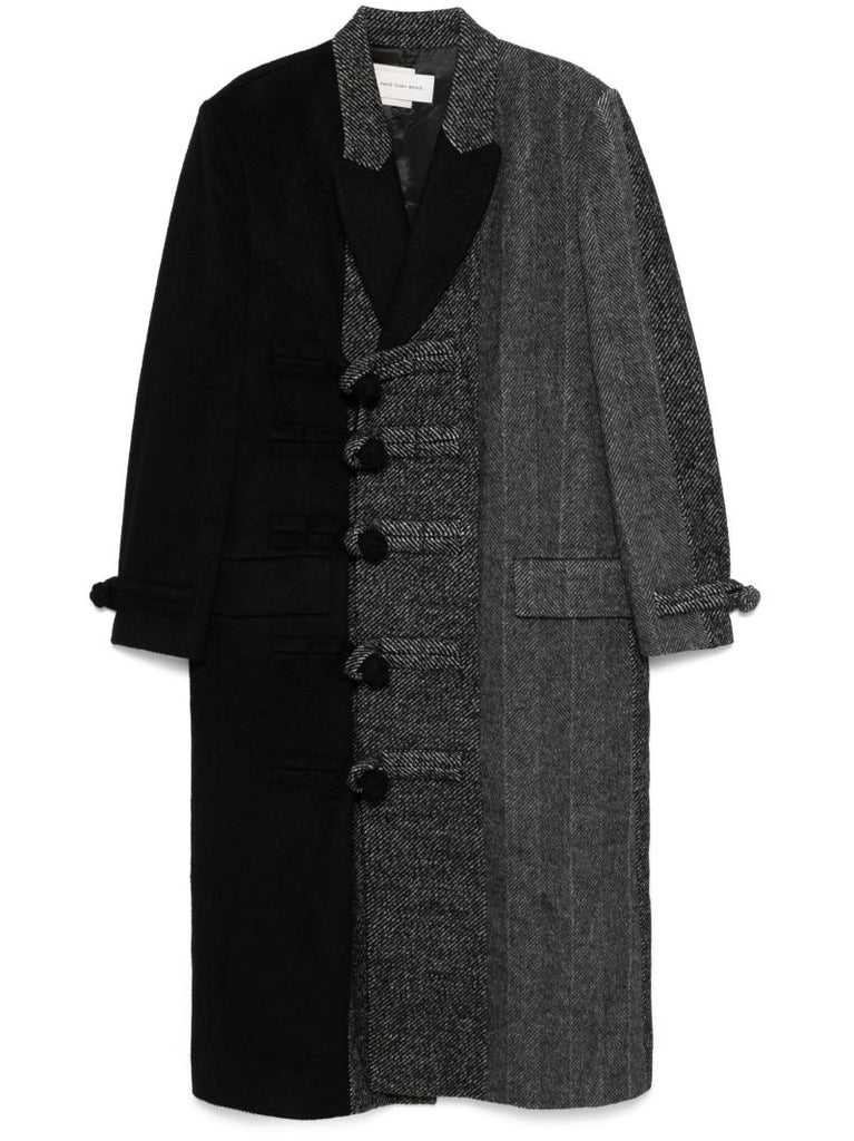 Panelled Double-breasted Coat