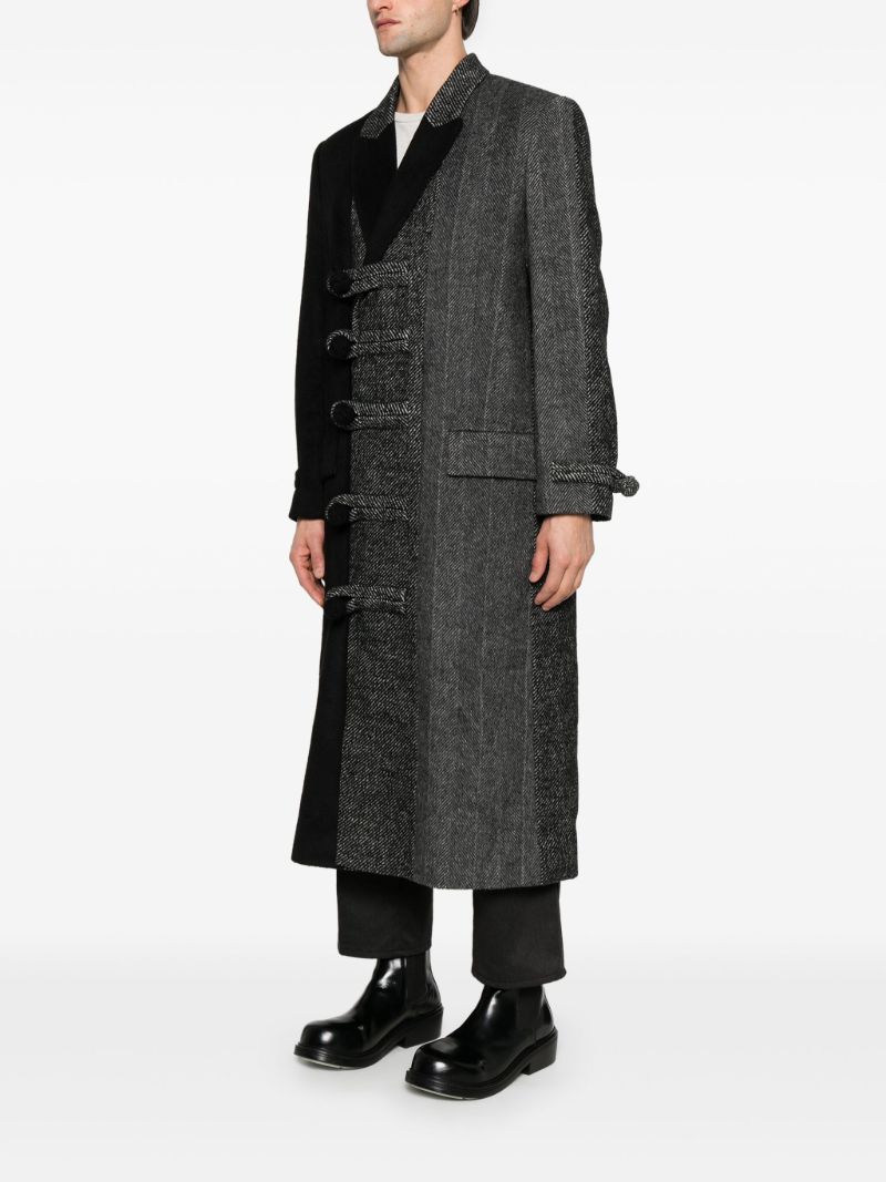 Panelled Double-breasted Coat