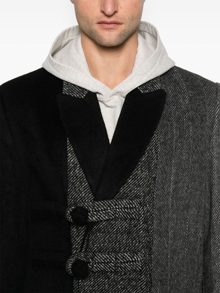 Panelled Double-breasted Coat
