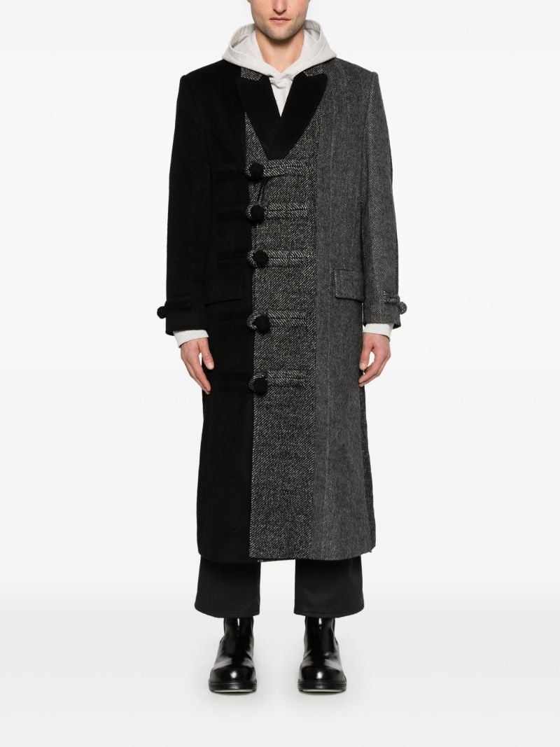 Panelled Double-breasted Coat