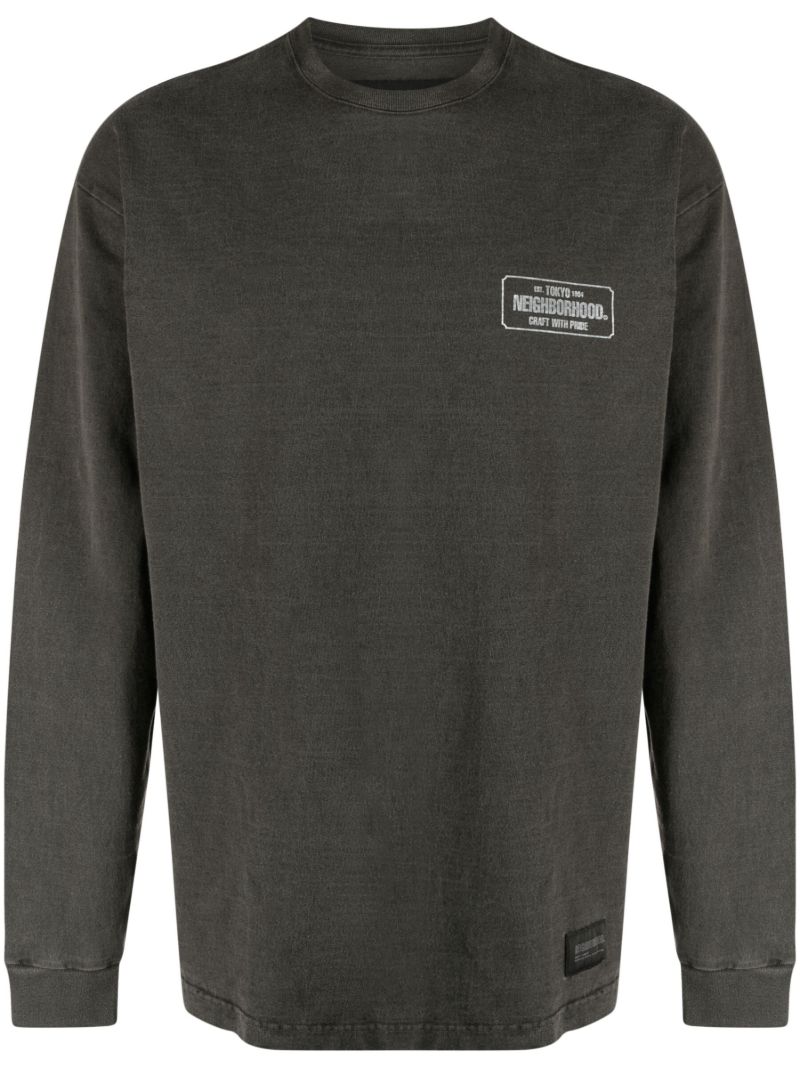 Black Graphic-print Cotton Sweatshirt