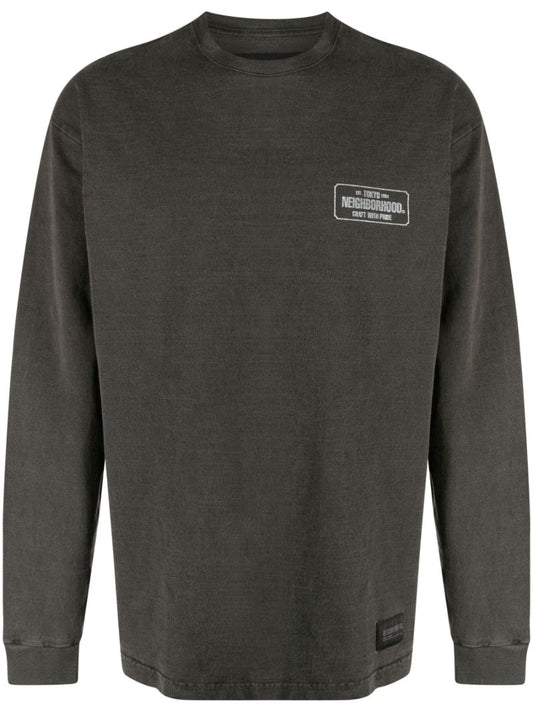 Black Graphic-print Cotton Sweatshirt