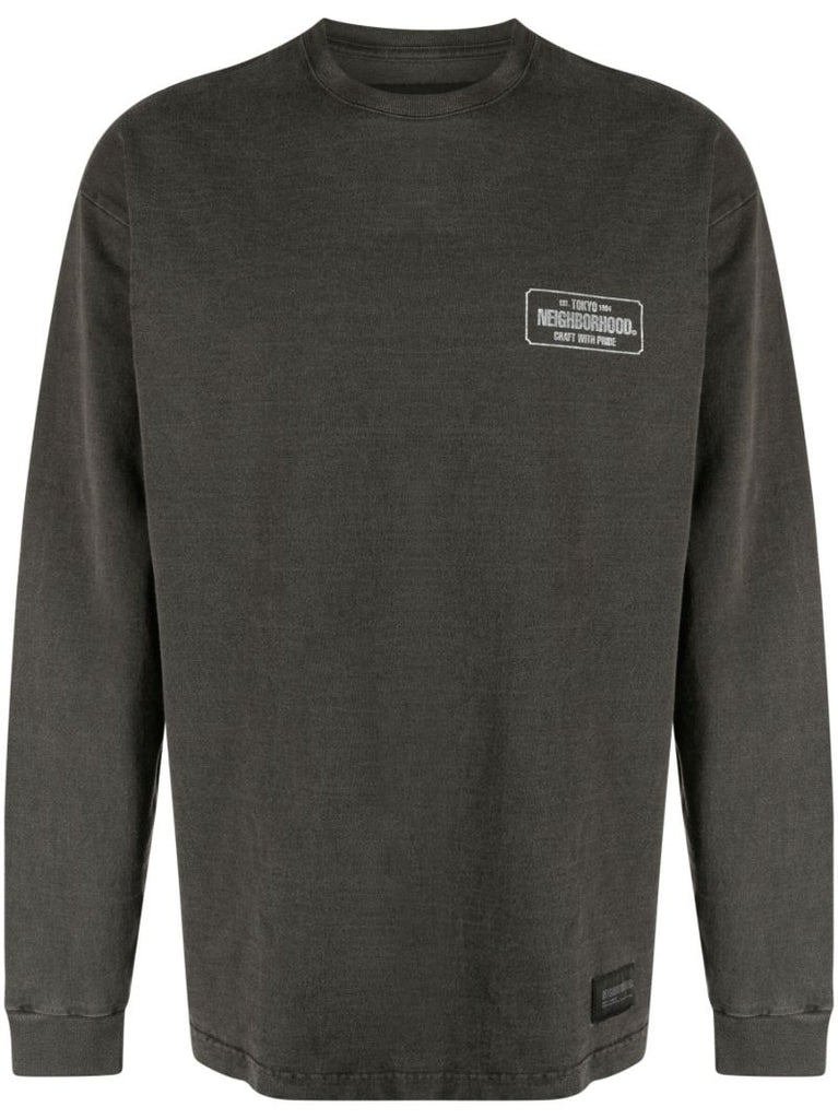 Black Graphic-print Cotton Sweatshirt
