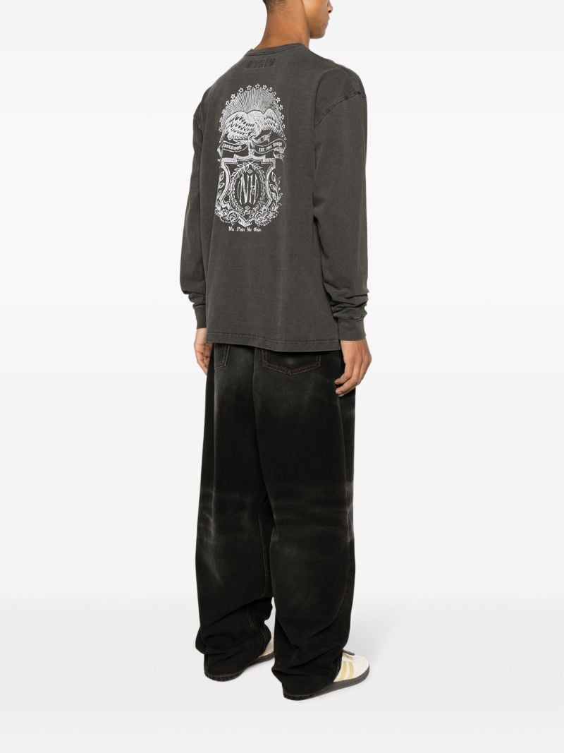 Black Graphic-print Cotton Sweatshirt