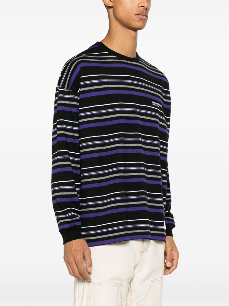 Multicoloured Border Stripe-print Top