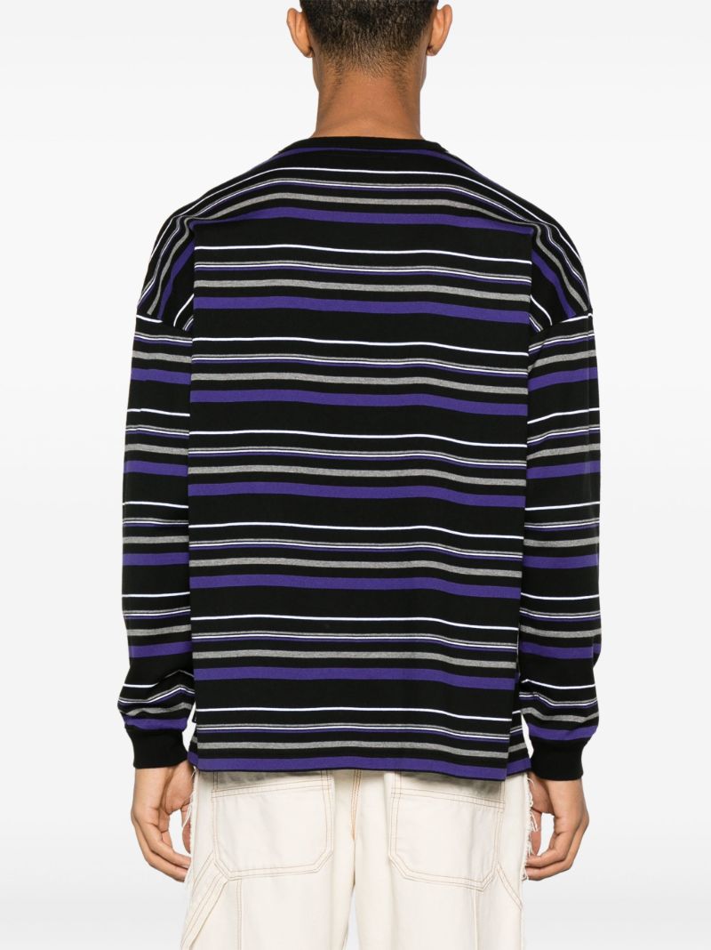Multicoloured Border Stripe-print Top