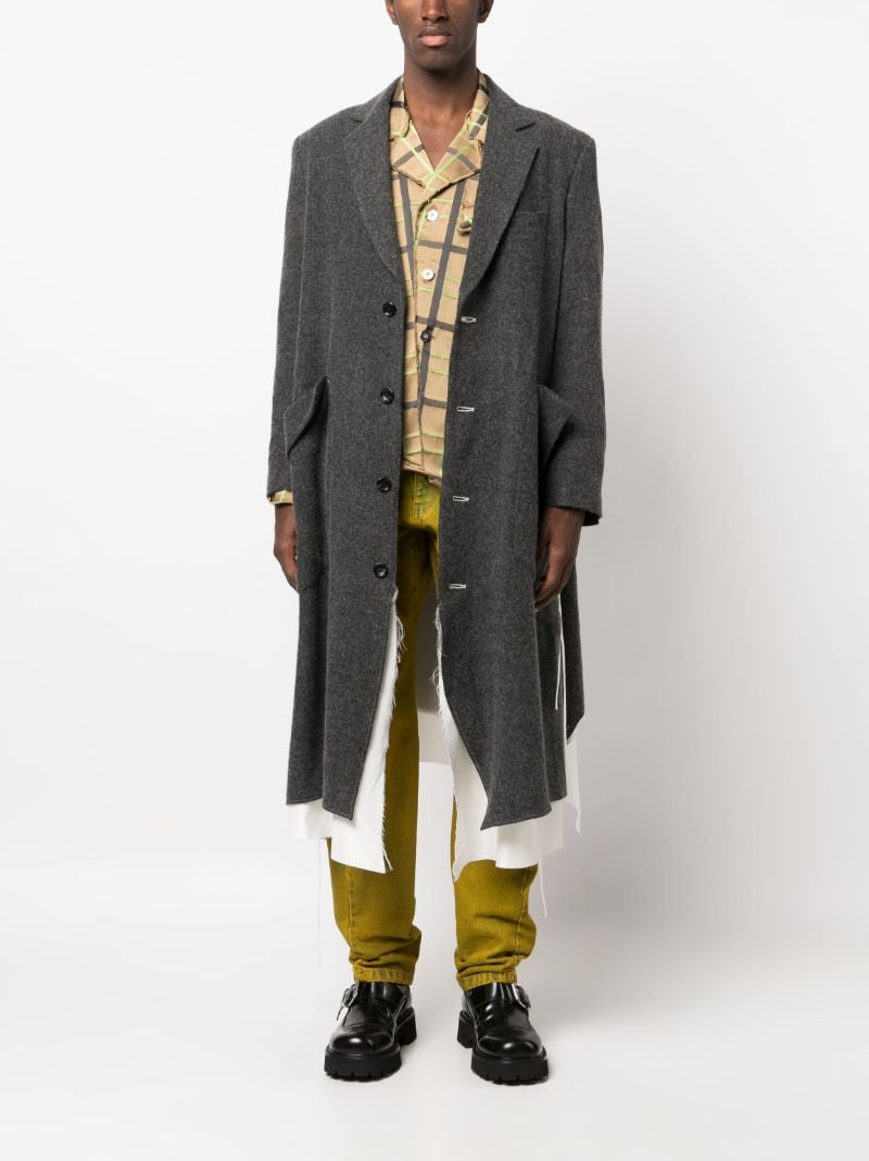 Grey Wool-blend Coat