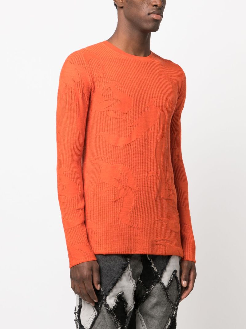Orange Phoenix-jacquard Sweater