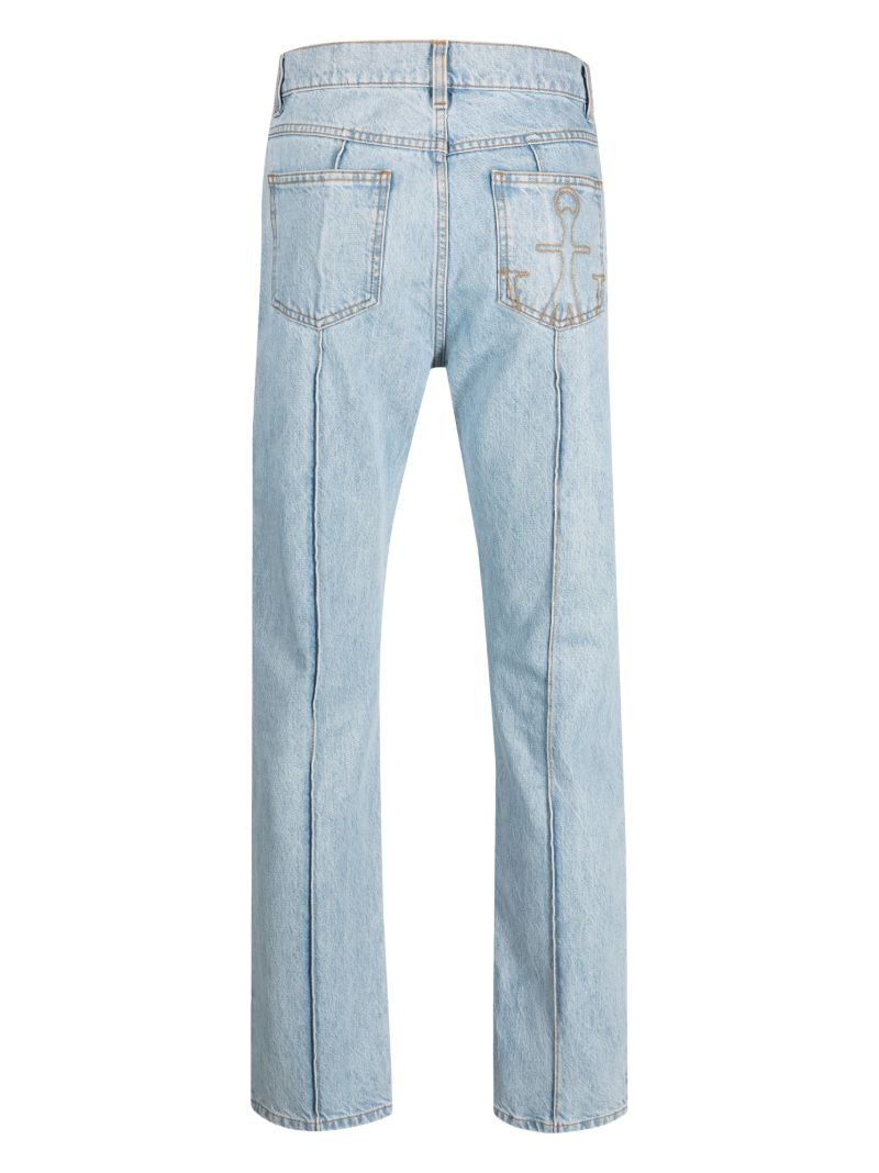 Blue Padlock-strap Jeans