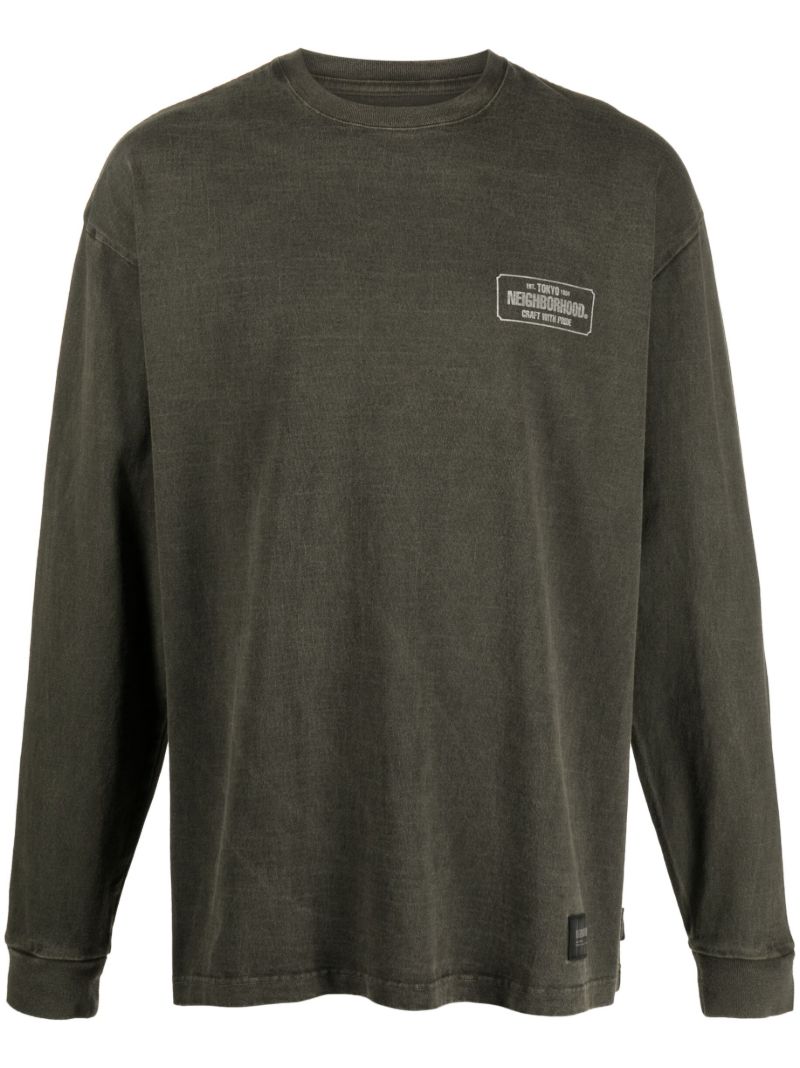 Green Graphic-print Cotton Sweatshirt