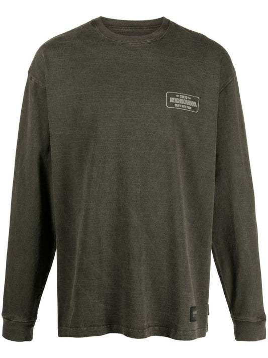 Green Graphic-print Cotton Sweatshirt