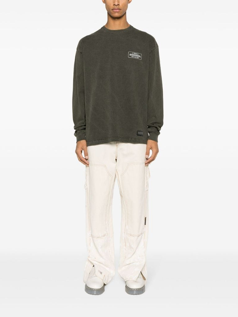 Green Graphic-print Cotton Sweatshirt