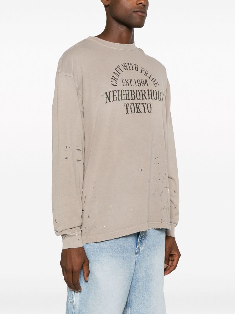 Neutral Damage Slogan-print T-shirt